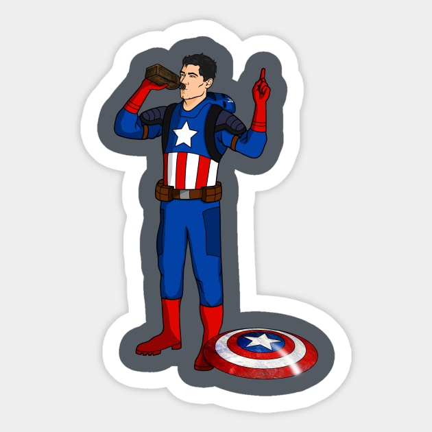 CAPTAIN ARCHER Sticker by cityofpyramids